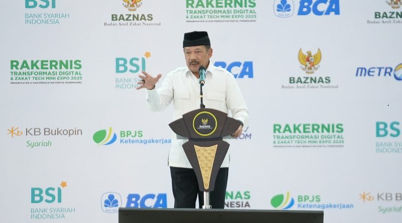 Ketua BAZNAS RI saat Rakernis 2025