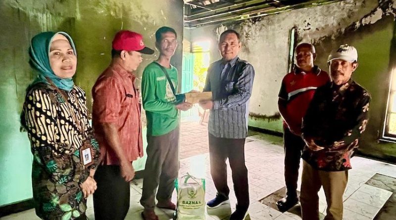 pentasharufan korban kebakaran tempel