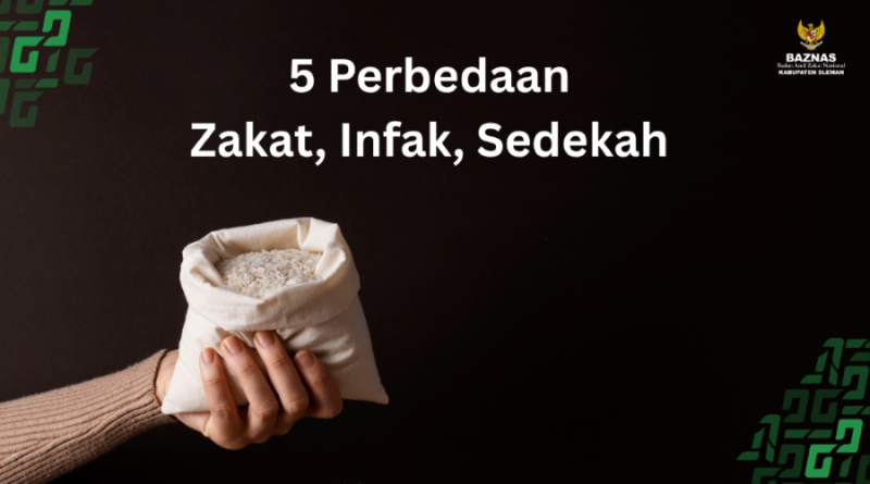 5 perbedaan zakat infak sedekah